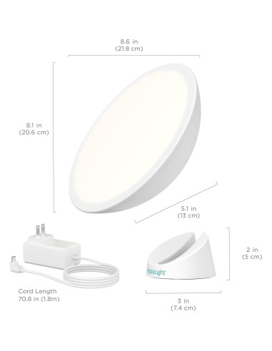 Lámpara de Terapia de Luz Verilux HappyLight Halo 10000 LUX