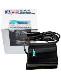 Pedal de Sostenido HQRP para Alesis SR-16 SR-18 y Roland CR-1000 2