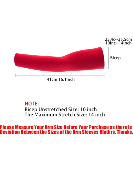 Manga de brazo deportiva XINFIRE roja con protección UV