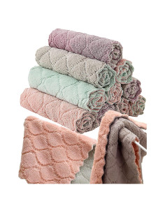 Paquete de 12 Toallas de Cocina Reutilizables SAOYOAS 26x16 cm