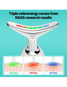 Masajeador Facial Antiarrugas FloriaTech NBD1 Caliente LED 2