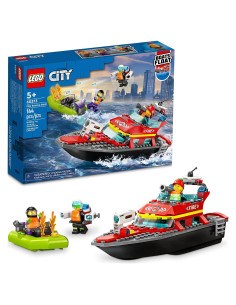 LEGO City Barco de Rescate Bomberos 60373, Flota en Agua