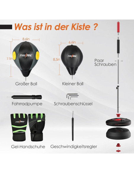 Kit de Bolsa de Reflexión Avanzado MaxxMMA 2.0 - Boxeo