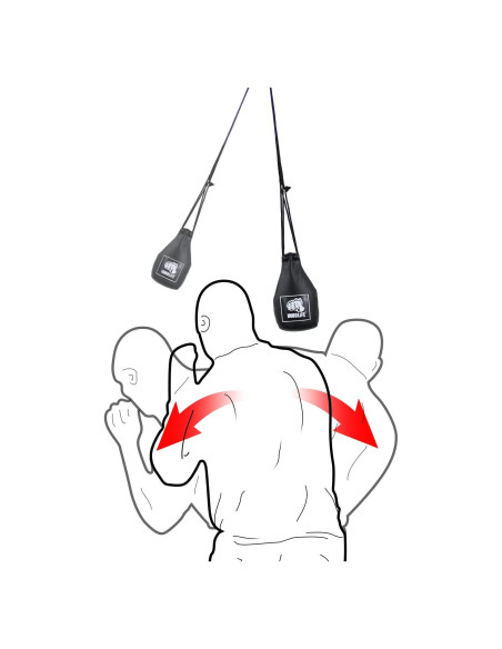 Bolsa de Esquiva de Boxeo INNOLIFE 11.4x18.5cm PU Negro