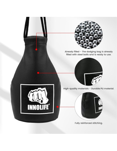 Bolsa de Esquiva de Boxeo INNOLIFE 11.4x18.5cm PU Negro
