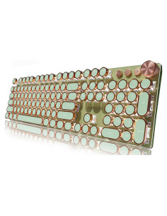 Teclado Mecánico EWEADN V20 Retroiluminado 104 Teclas Verde