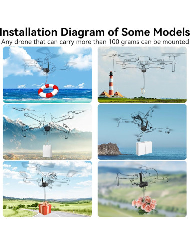 Sistema de Lanzamiento de Drones Craznick para DJI y Mavic 750g