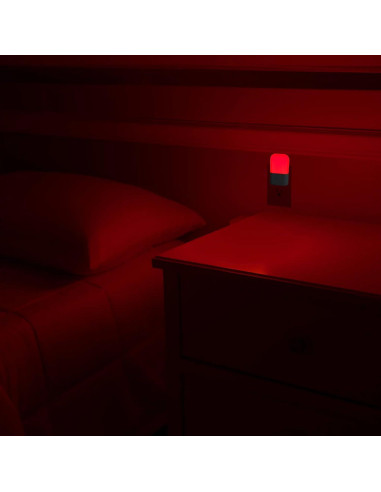 Luz Nocturna Roja Gamma Revive 670nm Terapia Sueño 2 Pzs