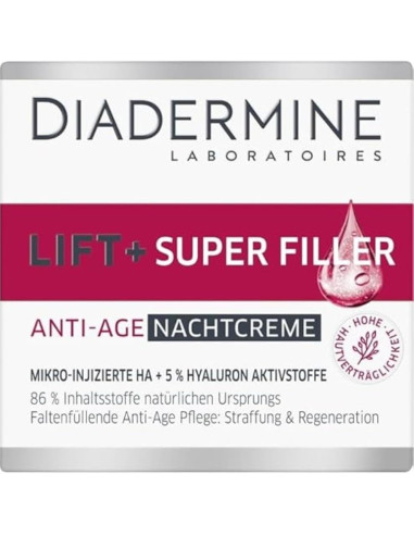 Crema Nocturna Lift Superfiller Hyaluron 50 ml Anti-Envejecimiento