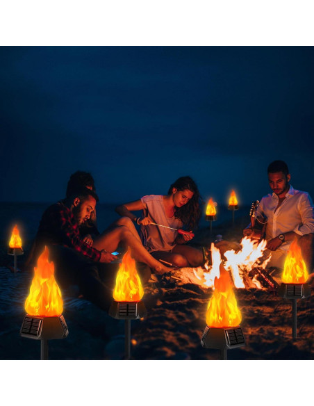 Luces de antorcha solar Toodour 50,8 cm LED a prueba de agua