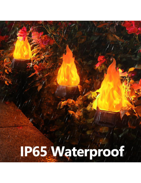 Luces de antorcha solar Toodour 50,8 cm LED a prueba de agua