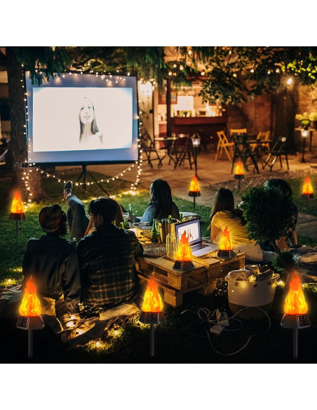 Luces de antorcha solar Toodour 50,8 cm LED a prueba de agua