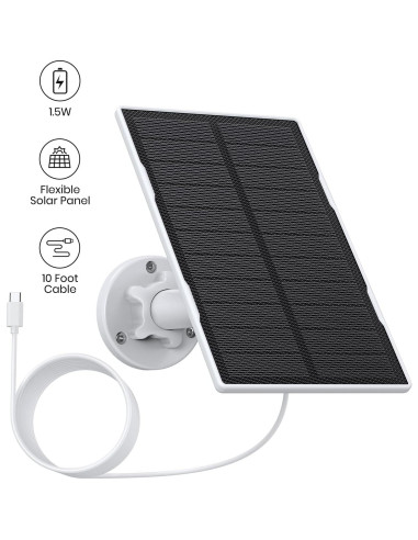 Panel Solar AOSU para Cámaras WirelessCam Pro 1.5W