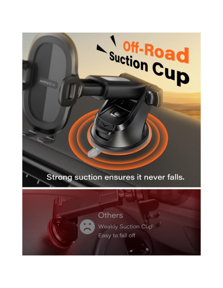 Soporte para teléfono con ventosa Wiiki-Tech Suction