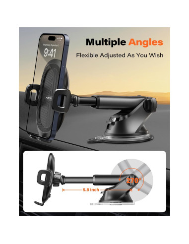 Soporte para teléfono con ventosa Wiiki-Tech Suction