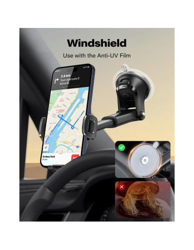 Soporte para teléfono con ventosa Wiiki-Tech Suction