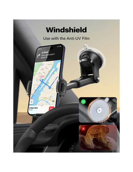 Soporte para teléfono con ventosa Wiiki-Tech Suction