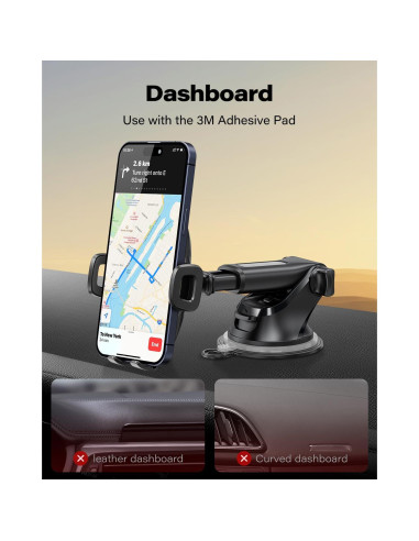 Soporte para teléfono con ventosa Wiiki-Tech Suction