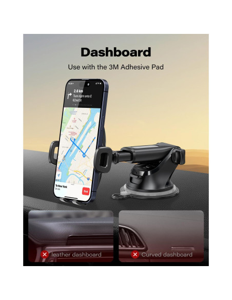 Soporte para teléfono con ventosa Wiiki-Tech Suction