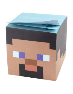 Cubo de Notas Adhesivas IncrediBuilds Steve - 800 Hojas 8x8 cm