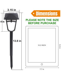Luces de Antorcha Solar Dynaming 9 Piezas LED Jardín 2
