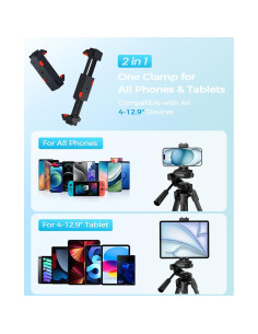 Soporte de Trípode MACTREM para iPhone y iPad 67" 2