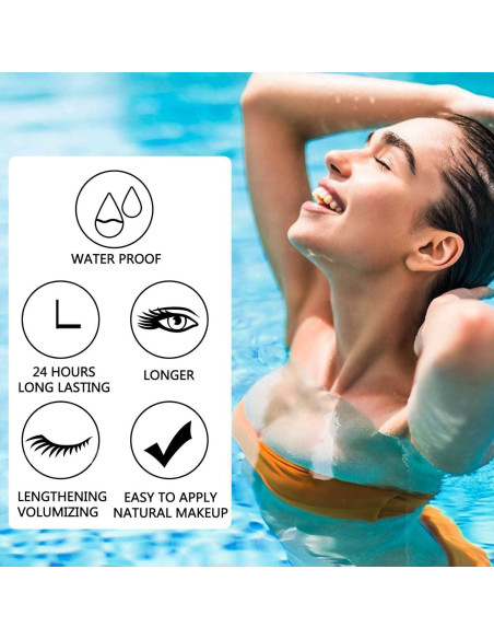 Máscara de Pestañas TWLBXMG Blanca Voluminizadora 11.81 cm