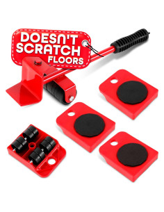 Movers de Muebles Pesados Lagarto - Deslizadores y Elevador 100 Kg