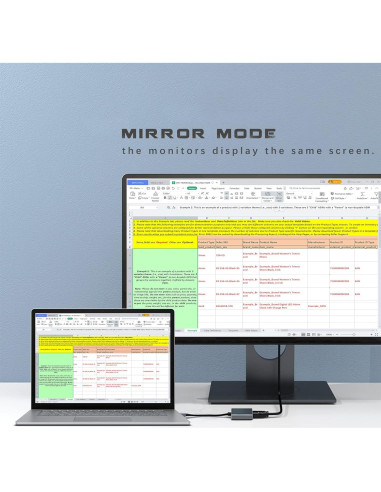 Adaptador USB-C a HDMI 4K Mindorlen con carga rápida