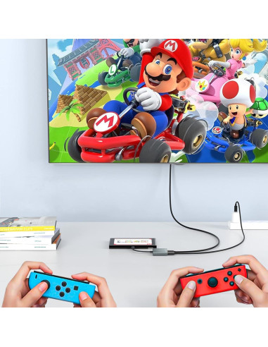 Adaptador USB-C a HDMI 4K Mindorlen con carga rápida