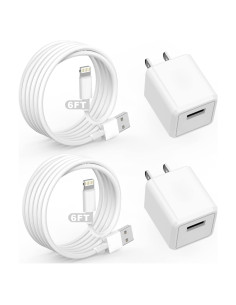 Cargador Rápido iPhone DelTucci 2 Pack con Cable 6FT