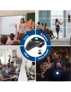 Ratón Inalámbrico EIGIIS Ergonómico con Pista de Bola 2