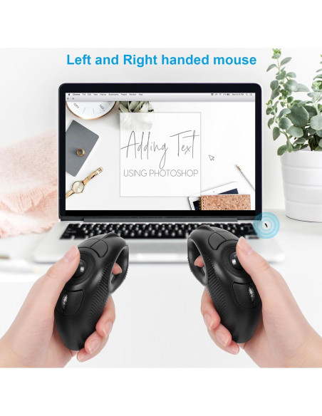 Mouse Inalámbrico USB Weslpo con Bola de Seguimiento y Puntero Láser