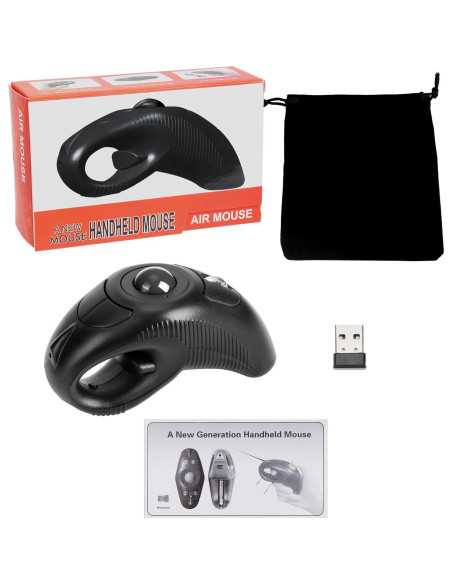 Mouse Inalámbrico USB Weslpo con Bola de Seguimiento y Puntero Láser