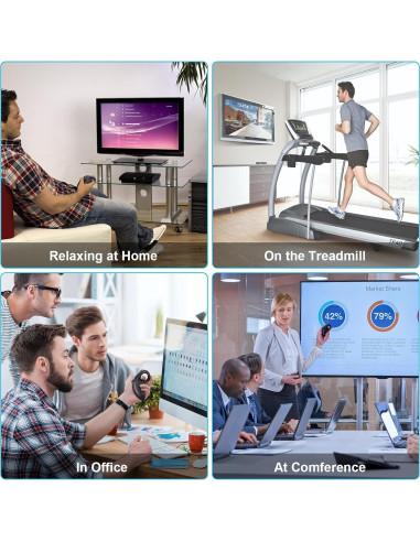 Mouse Inalámbrico USB Weslpo con Bola de Seguimiento y Puntero Láser