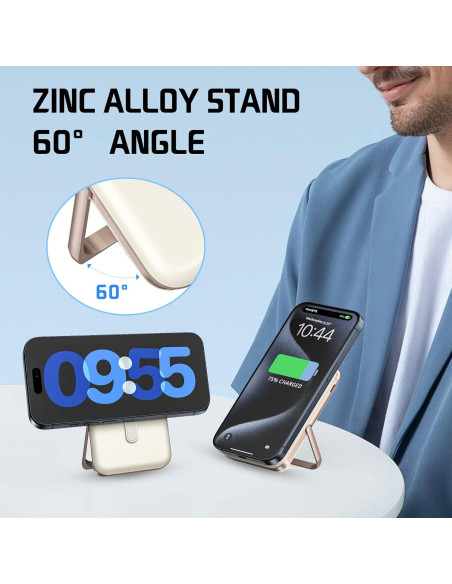 Cargador Portátil EKR 10000mAh Inalámbrico Magnético