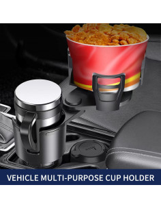 Expansor de Portavasos para Coche HUMBEST 2 en 1 Ajustable 2