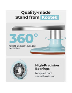 Soporte Giratorio Kootek 30.5 cm Antideslizante para Pasteles 2