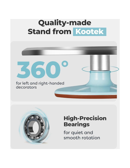 Soporte Giratorio Kootek 30.5 cm Antideslizante para Pasteles