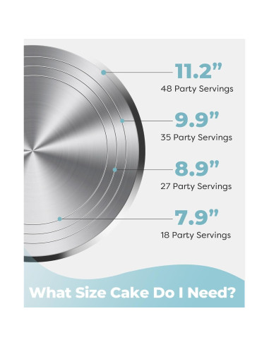 Soporte Giratorio Kootek 30.5 cm Antideslizante para Pasteles