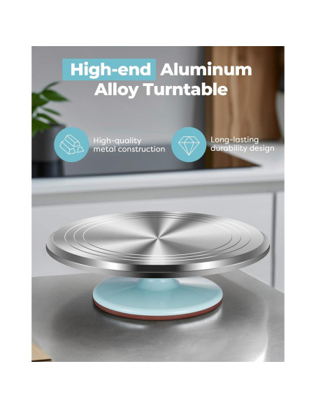 Soporte Giratorio Kootek 30.5 cm Antideslizante para Pasteles