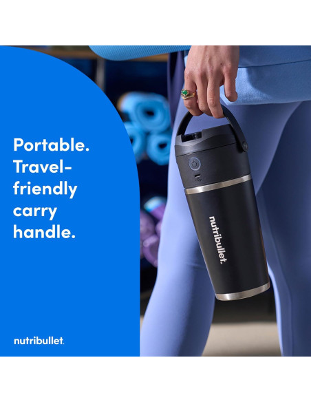 Licuadora Portátil NutriBullet Flip 20 oz Sin Cable Negra
