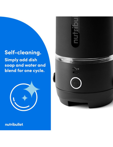 Licuadora Portátil NutriBullet Flip 20 oz Sin Cable Negra
