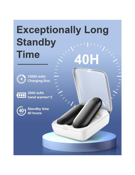 Calentadores de Manos ZIQENLK N6 Recargables 14000mAh Doble Calor