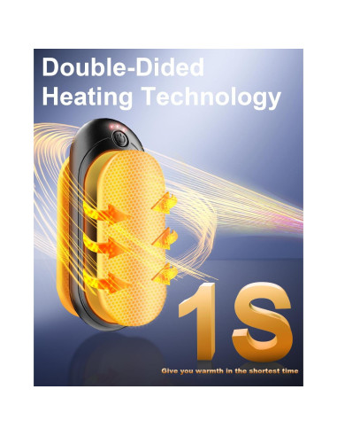 Calentadores de Manos ZIQENLK N6 Recargables 14000mAh Doble Calor