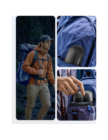 Calentadores de Manos ZIQENLK N6 Recargables 14000mAh Doble Calor