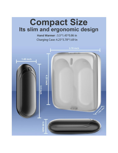 Calentadores de Manos ZIQENLK N6 Recargables 14000mAh Doble Calor