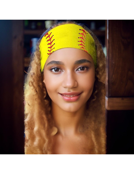Cinta para la cabeza amarilla Genérico, elástica y transpirable