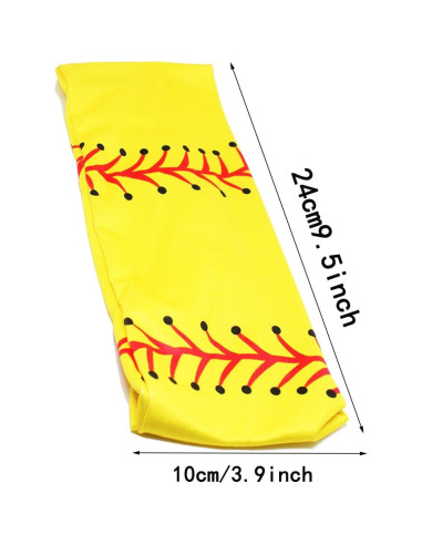 Cinta para la cabeza amarilla Genérico, elástica y transpirable