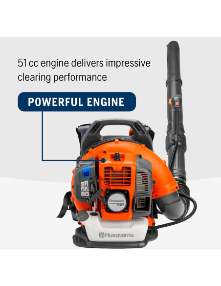 Soplador de Hojas Husqvarna 150BT 51cc 2.16HP Mochila